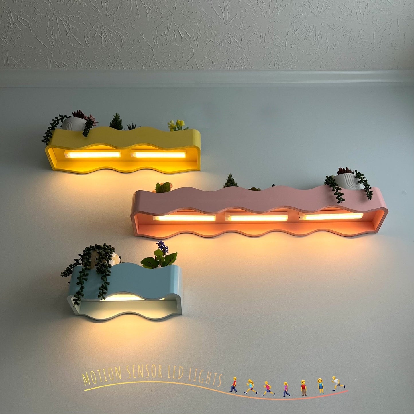 Colorful Wall Shelves, Colorful Shelf, Unique Handcrafted Wall Art Shelves, Cozy and Cute Handcrafted Shelves, Floating Shelves