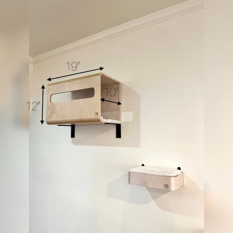 Wall Hidden Box _ Hide Out for Cats _ Cat Shelf _ Cat Hammock _ Cat Perch _ Cat House _ Wall Cat Bed