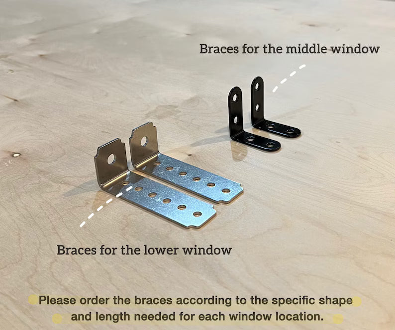 For the middle of the window, Oak window Shelf, Sturdy-Safe support leg, Plant Shelf, No tools