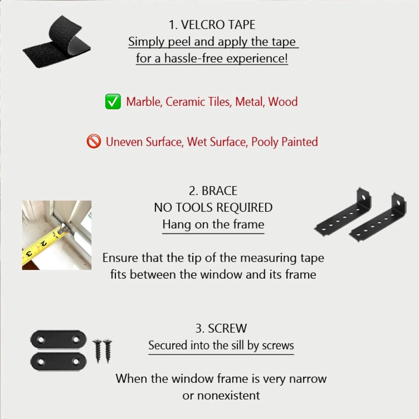 Cat Window Perch, Sturdy Support Legs, Holds Two Cats, Easy Install