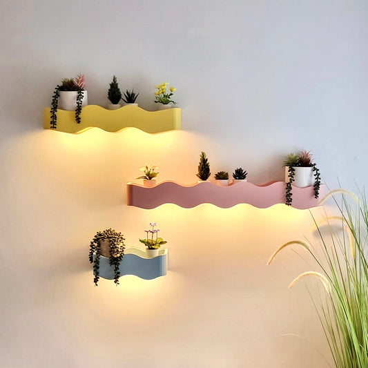 Colorful Wall Shelves, Colorful Shelf, Unique Handcrafted Wall Art Shelves, Cozy and Cute Handcrafted Shelves, Floating Shelves