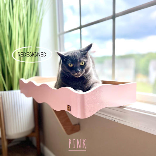 Colorful Cat Window Perch _Sturdy-Safe support leg _Cat Window Shelf _Installed-removed 1 minute _No tools No nails _Cat Lover Gift