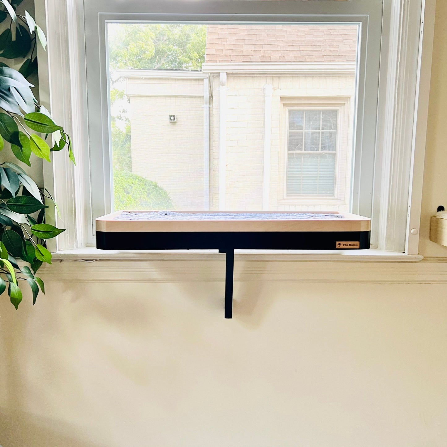 Black Cat Window Perch _Sturdy-Safe support leg _Cat Window Shelf _Installed-removed 1 minute _No tools No nails _Cat Lover Gift _23" x 10"